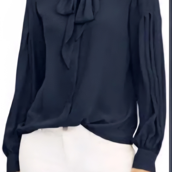 INC International Concepts Dark Blue Blouse - Picture 8 of 8